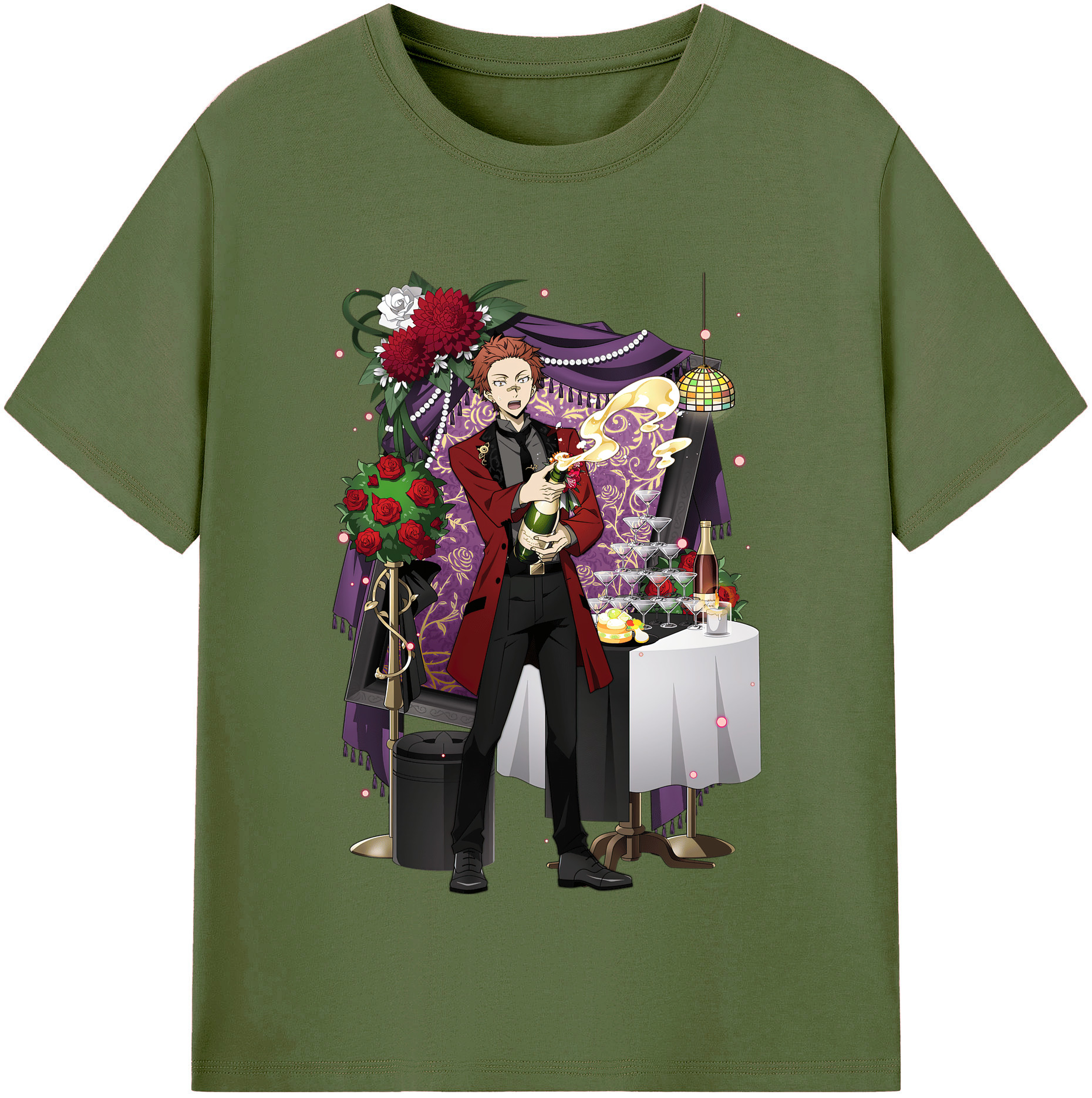 （画像用） 文豪ストレイドッグス Bungo Stray Dogs 綿100％半袖Tシャツ（フロントプリント）